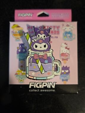 FiGPiN Sanrio Kuromi Purple Milkshake Enamel Pin